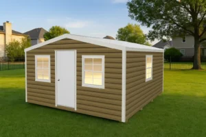 16x16 Shed with a Gable Side Door