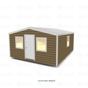 16x20 Shed w/ Gable Side Door
