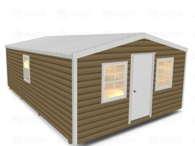 Keen's Buildings, 16x24 Shed w/ Gable Side Door, KBS-1624007GSD-1D4W