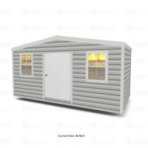 16x8 Shed w/ Gable Side Door