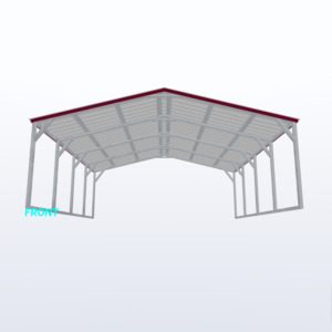 18x20x6 Vertical Roof Carport