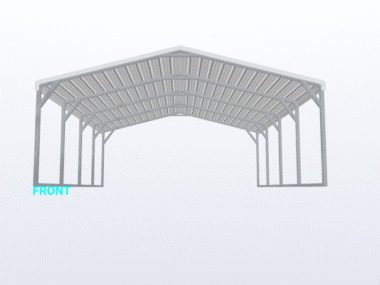 Keen's Buildings, 18x20x6 Carport, KBS-182006CP-REG