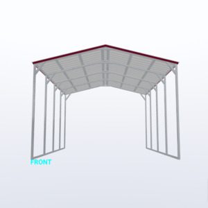 18x20x12 Vertical Roof Carport