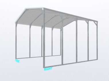 Keen's Buildings, 18x20x12 Carport, KBS-182012CP-REG