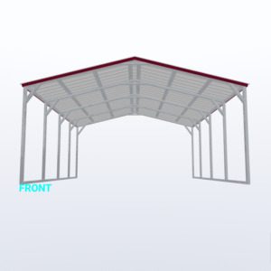 18x20x8 Vertical Roof Carport
