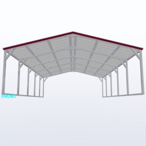 18x25x6 Vertical Roof Carport