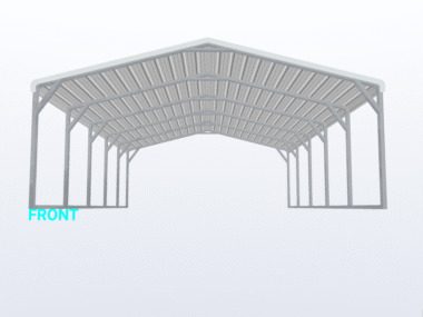 Keen's Buildings, 18x25x6 Carport, KBS-182506CP-REG
