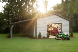 18x25x10 Metal Garage / Barn / Workshop Installed