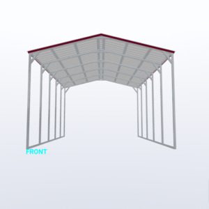 18x25x12 Vertical Roof Carport