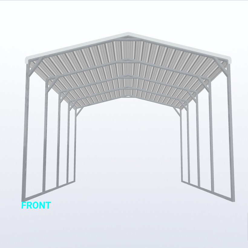 18X25X12 Carport Keen'S Buildings, 18X25X12 Carport, Kbs-182512Cp-Reg