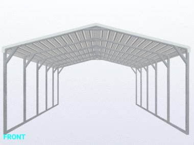 Keen's Buildings, 18x25x8 Carport, KBS-182508CP-REG