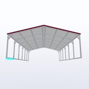 18x30x6 Vertical Roof Carport