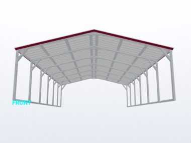 18x30x6 Vertical Roof Carport