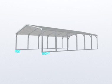 Keen's Buildings, 18x30x6 Carport, KBS-183006CP-REG