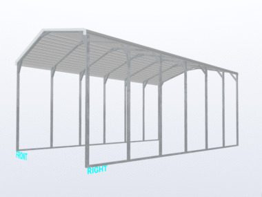 Keen's Buildings, 18x30x12 Carport, KBS-183012CP-REG
