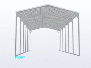 Keen's Buildings, 18x30x12 Carport, KBS-183012CP-REG