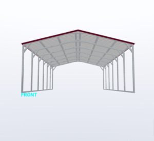 18x30x8 Vertical Roof Carport