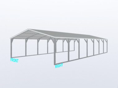 Keen's Buildings, 18x35x6 Carport, KBS-183506CP-REG