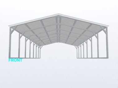Keen's Buildings, 18x35x6 Carport, KBS-183506CP-REG