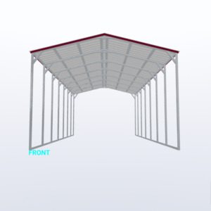 18x35x12 Vertical Roof Carport