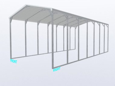 Keen's Buildings, 18x35x12 Carport, KBS-183512CP-REG