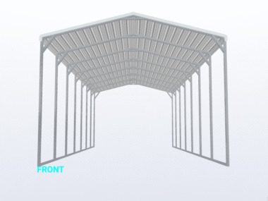 Keen's Buildings, 18x35x12 Carport, KBS-183512CP-REG