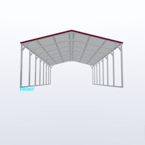 18x35x8 Vertical Roof Carport
