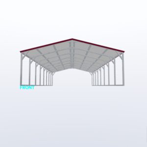 18x40x6 Vertical Roof Carport