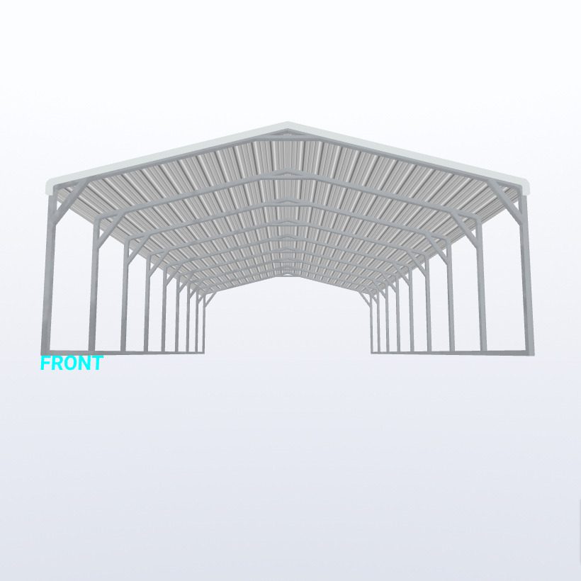 18X40X6 Carport Keen'S Buildings, 18X40X6 Carport, Kbs-184006Cp-Reg