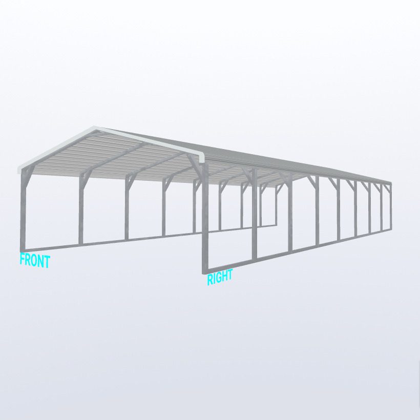 18X40X6 Carport Keen'S Buildings, 18X40X6 Carport, Kbs-184006Cp-Reg