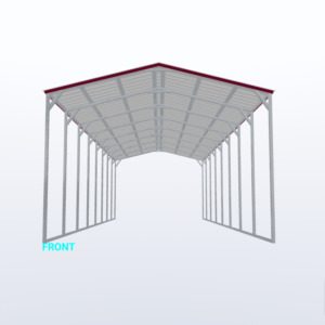 18x40x12 Vertical Roof Carport