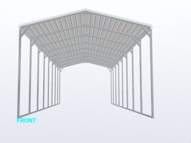 Keen's Buildings, 18x40x12 Carport, KBS-184012CP-REG