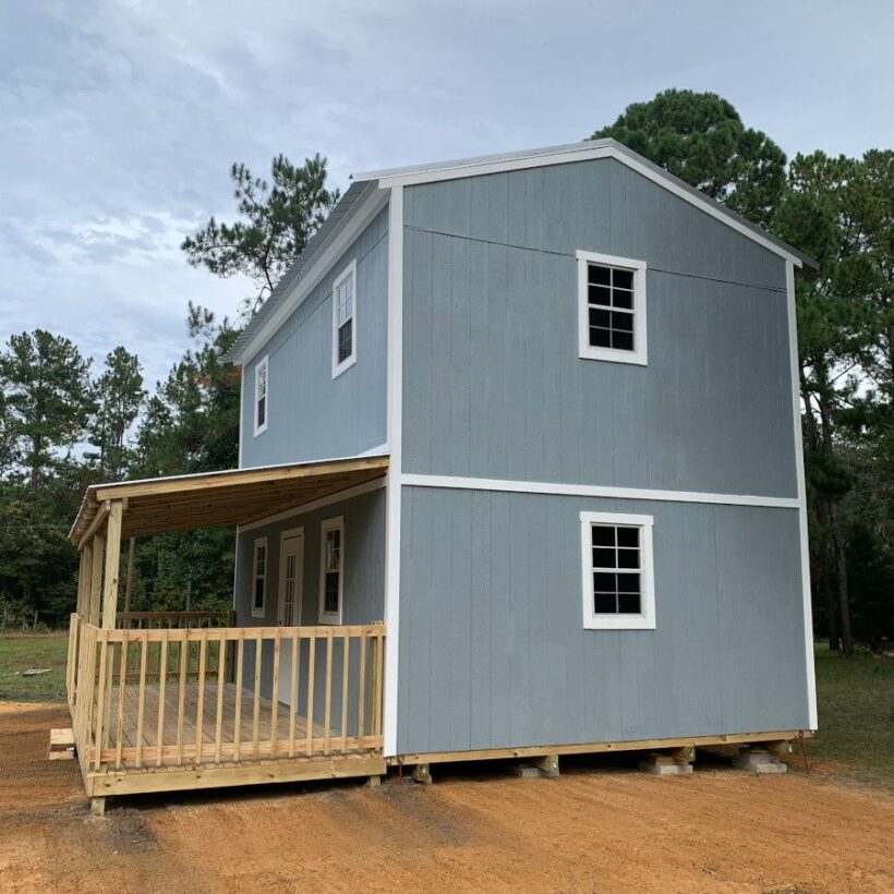 Keen'S Buildings, The Weekender 2-Story Shed - Installed, Kbs-Sidegable-1D2W-1