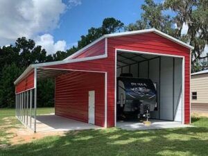 20X40X14 Barn / RV Carport w/ 12X41 Lean-to