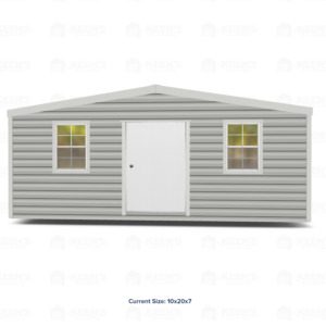 20x10 Shed w/ Gable Side Door