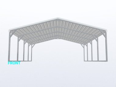 Keen's Buildings, 20x20x6 Carport, KBS-202006CP-REG