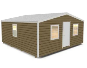 20x20 Shed w/ Gable Side Door