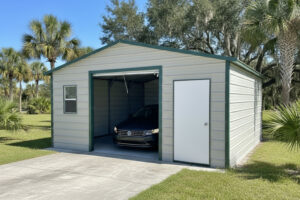 20x20x8 Metal Garage/Workshop Installed