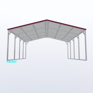 20x20x8 Vertical Roof Carport