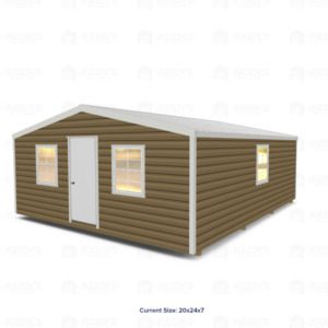 20x30 Shed w/ Gable Side Door
