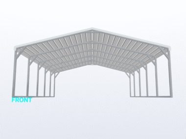 Keen's Buildings, 20x25x6 Carport, KBS-202506CP-REG