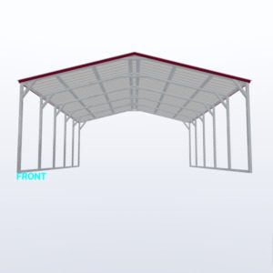 20x25x8 Vertical Roof Carport