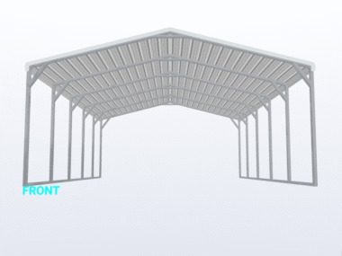 Keen's Buildings, 18x20x8 Carport, KBS-182008CP-REG