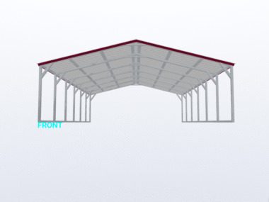 20x30x6 Vertical Roof Carport