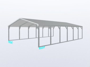 Keen's Buildings, 20x30x6 Carport, KBS-203006CP-REG