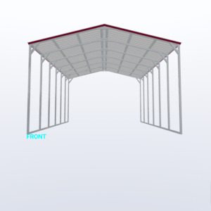 20x30x12 Vertical Roof Carport
