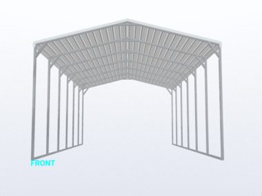 Keen's Buildings, 20x30x12 Carport, KBS-203012CP-REG