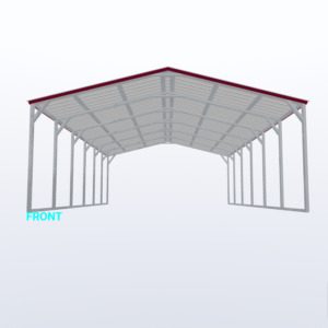 20x30x8 Vertical Roof Carport