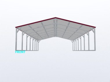20x35x6 Vertical Roof Carport