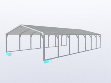Keen's Buildings, 20x35x6 Carport, KBS-203506CP-REG